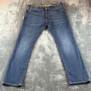 Lee Men's Jeans Extreme Motion Slim Fit Straight Leg Size 36X32 Dark Wash